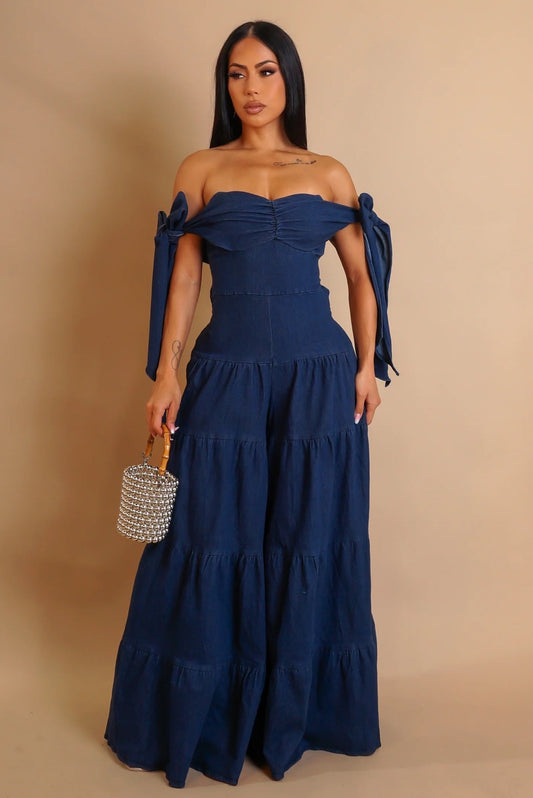 Denim Boho Jumpsuit
