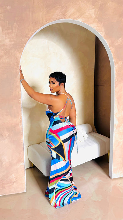 Emilio Silhouette Maxi Dress