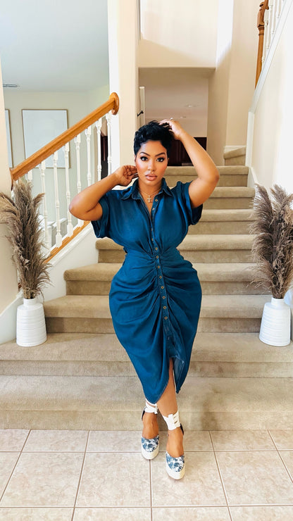 Denim Boss Midi Dress