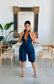 Cut It In Half Denim Romper