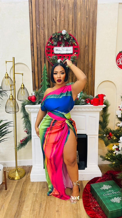 Candy Stripe Maxi Dress