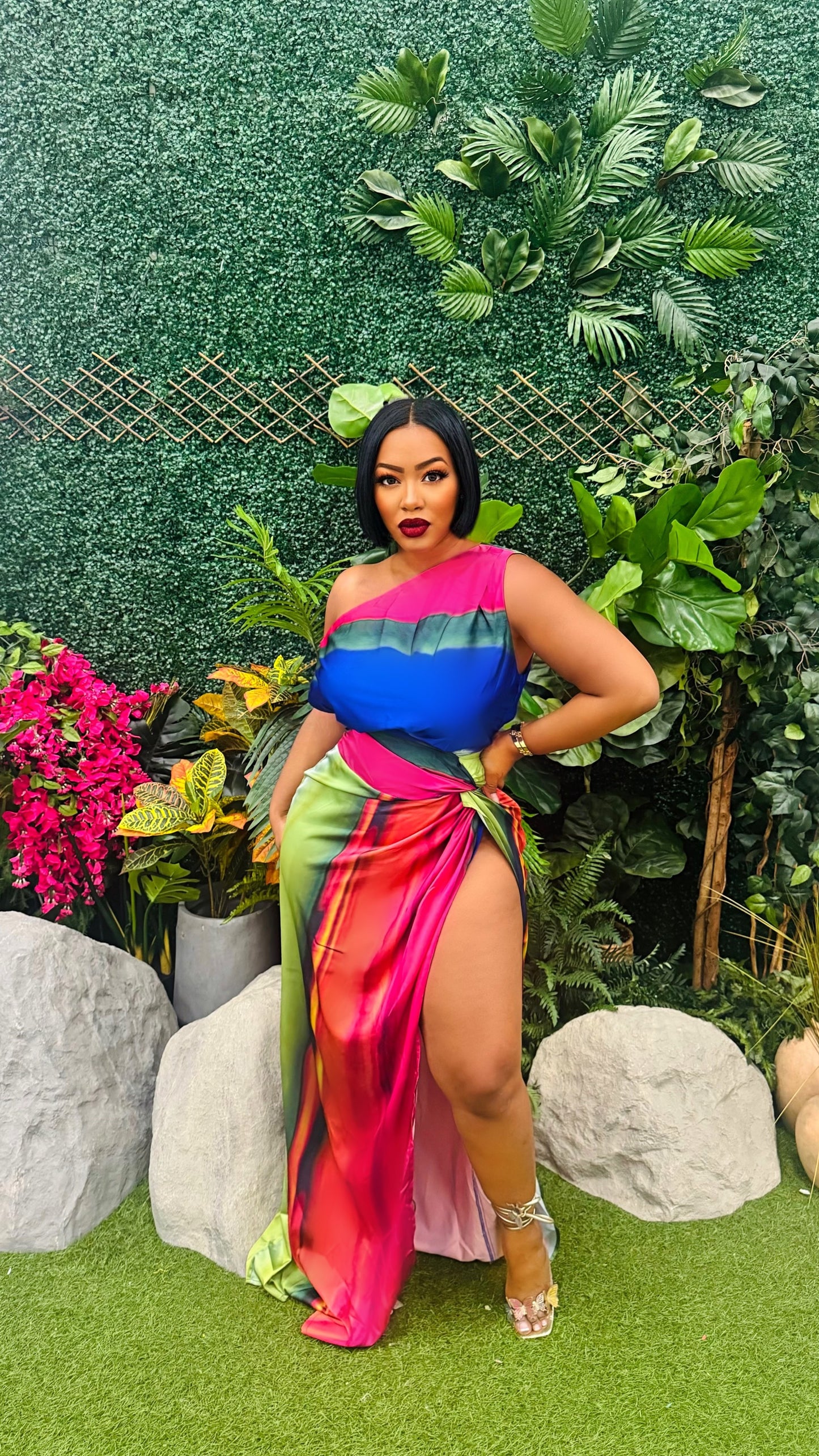 Candy Stripe Maxi Dress