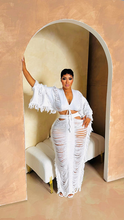 Turnt Up Coverup Skirt Set