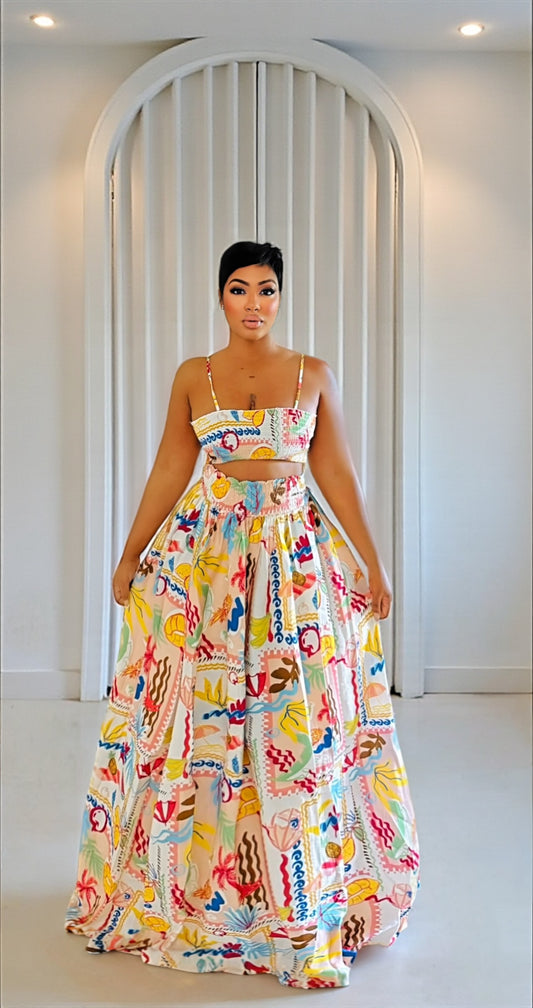 Taste The Tropics Skirt Set