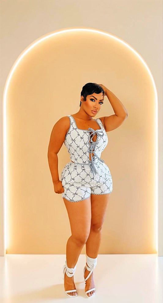 Quilted Bows Short Set