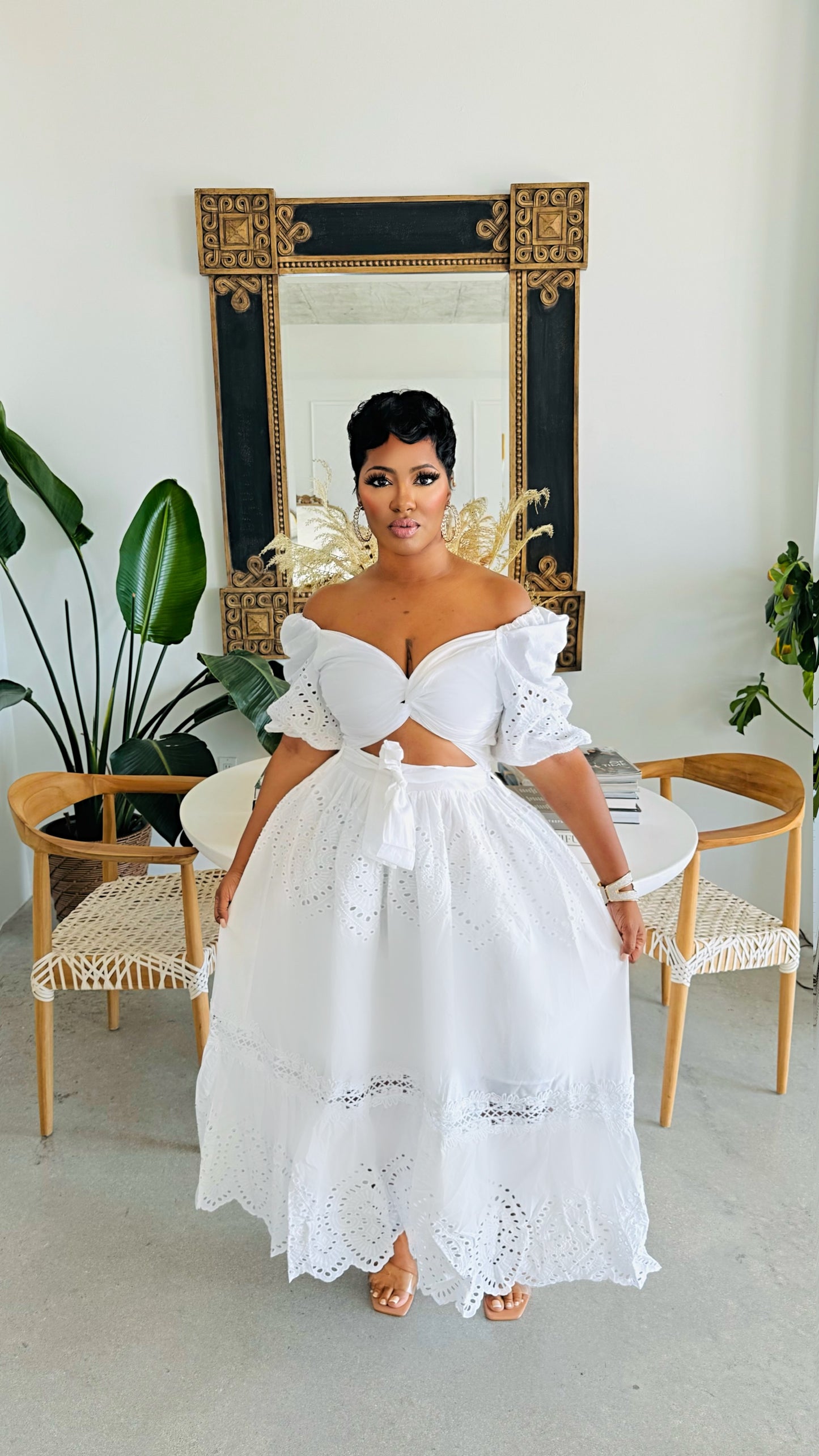 Candice Peekaboo Midi Dress FashionFreakssss Candice Peekaboo Midi Dress FashionFreakssss