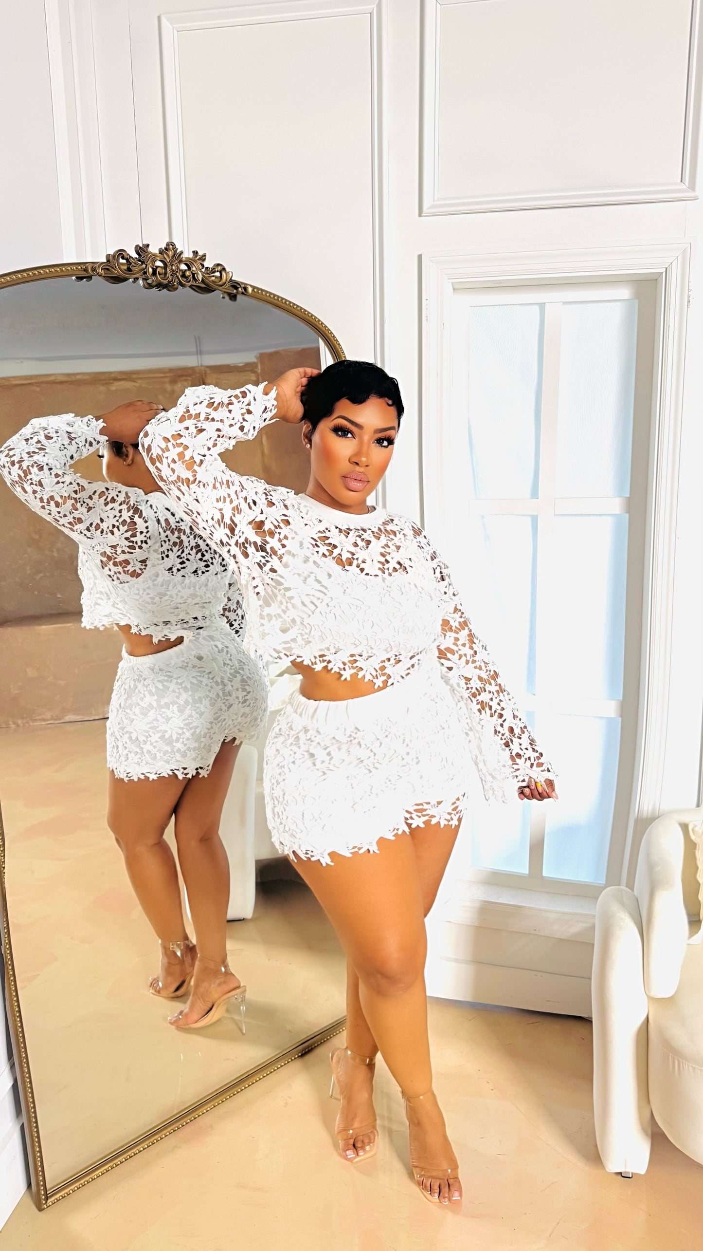 Sarayah Crochet Short Set