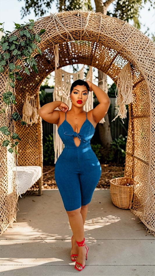Above All Denim Romper