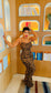 Spotted Ruched Dress
