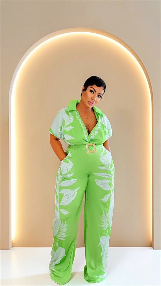 Silk Garden Jumpsuit
