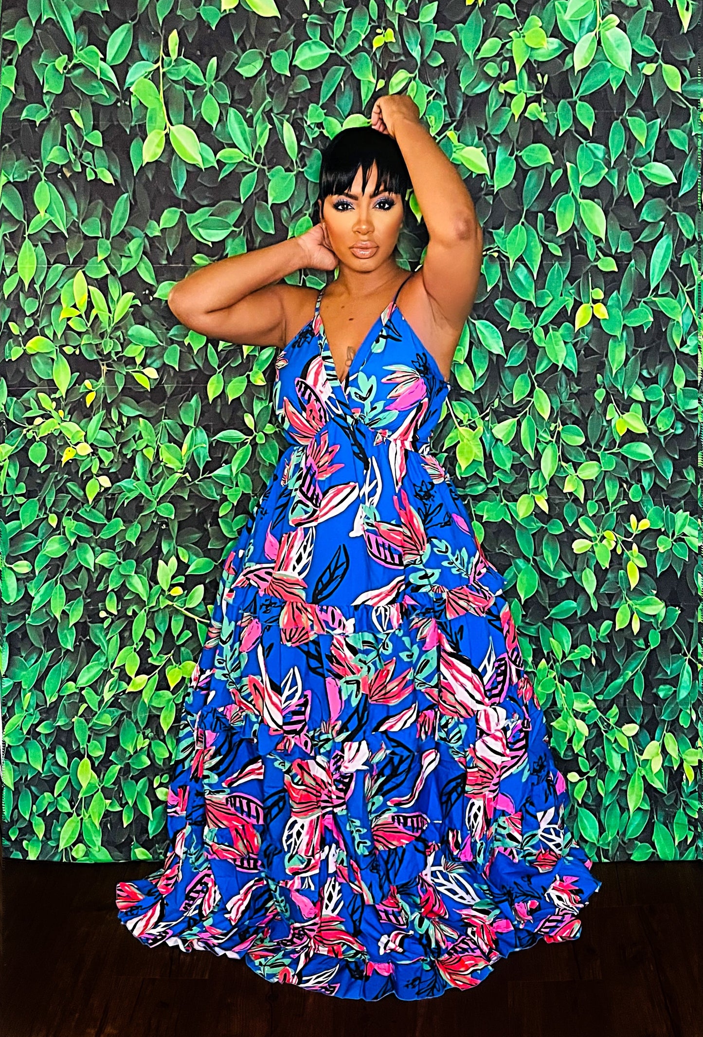 Floral Grafitti Maxi Dress