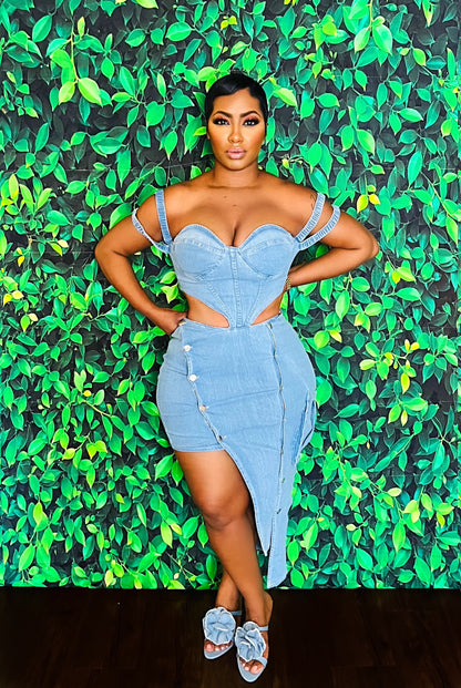 Shannon Cargo Denim Dress