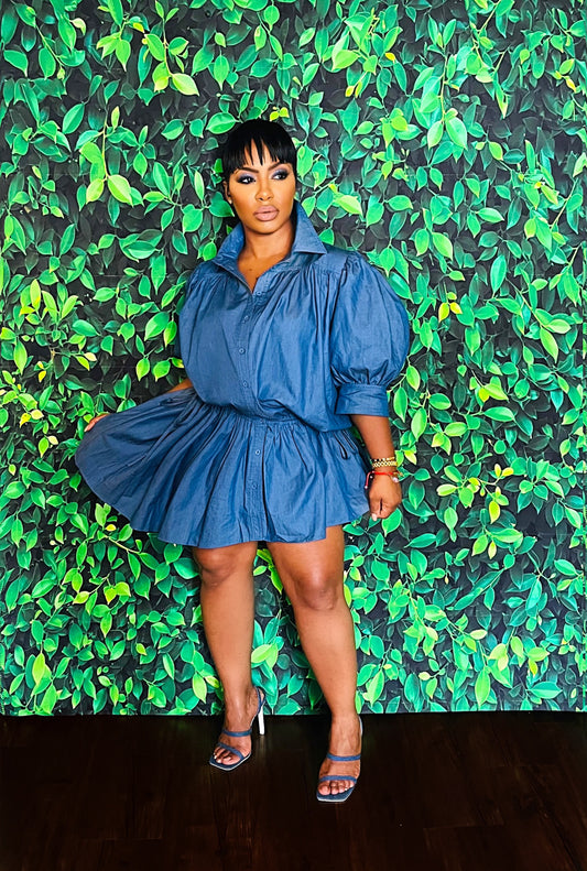 Unbalanced Denim Tunic