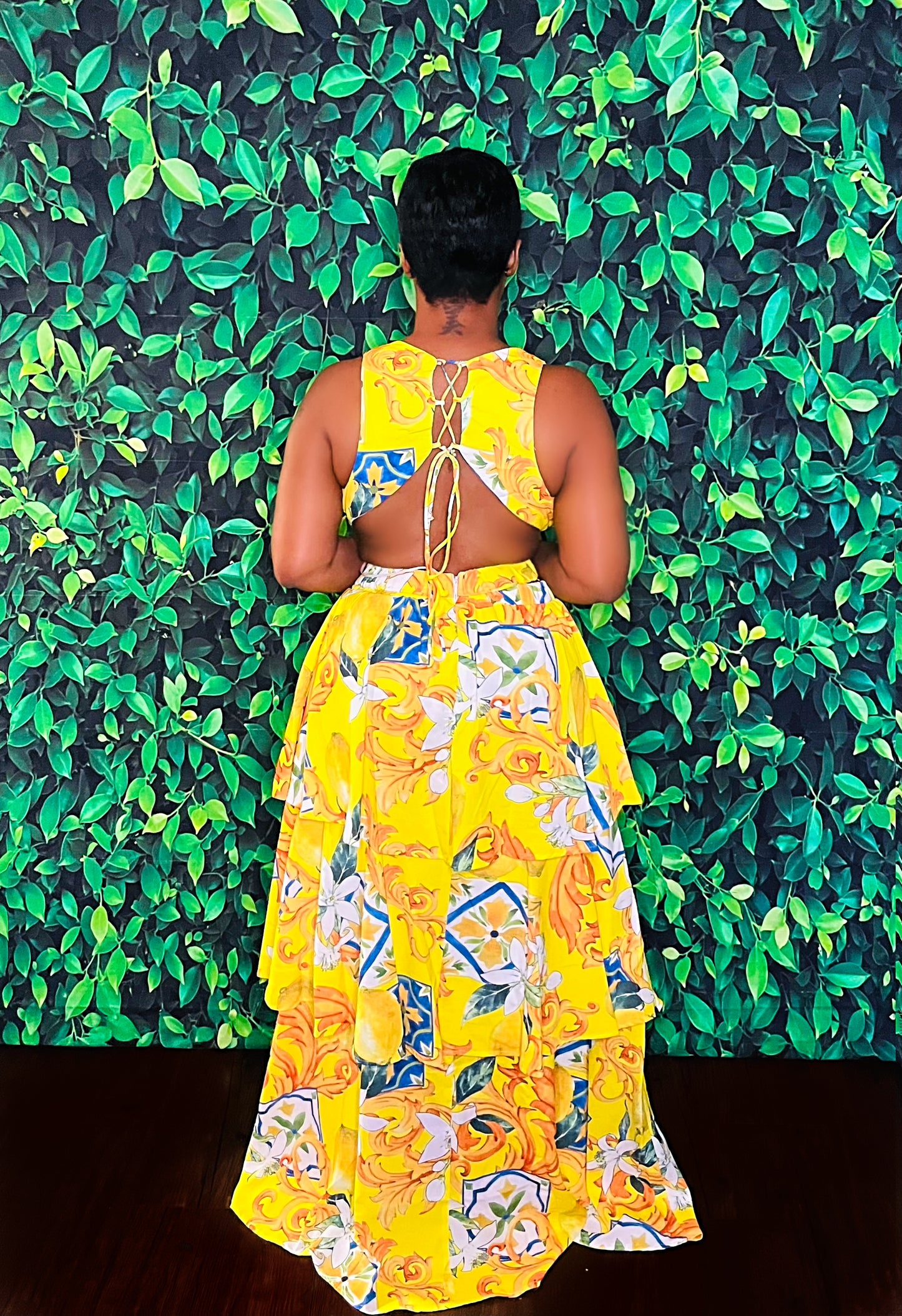 Citrus Layered Maxi Dress