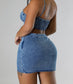 Denim Babe Skirt Set