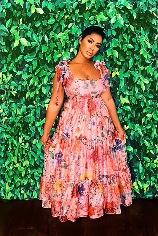 Flower Galore Midi Dress