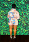 Floral Patched Short Set