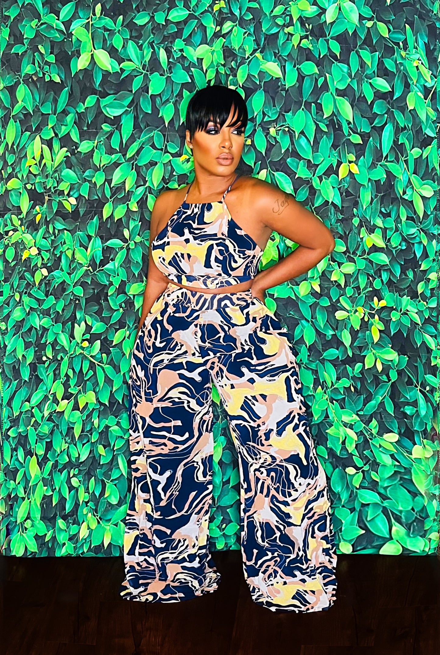 All Scrambled Pant Set