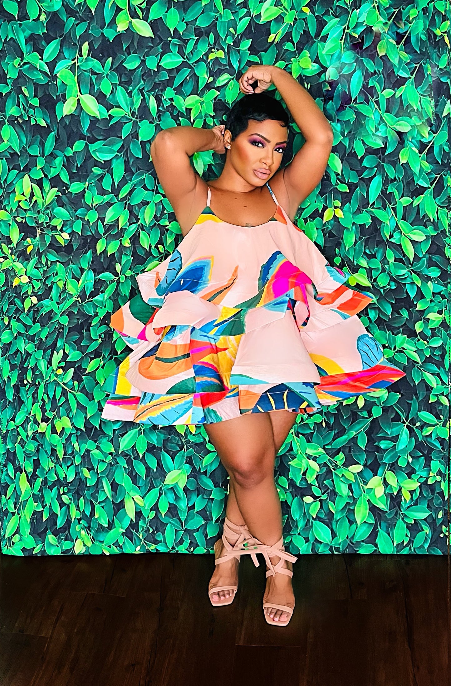 Tropicana Petal Tent Dress