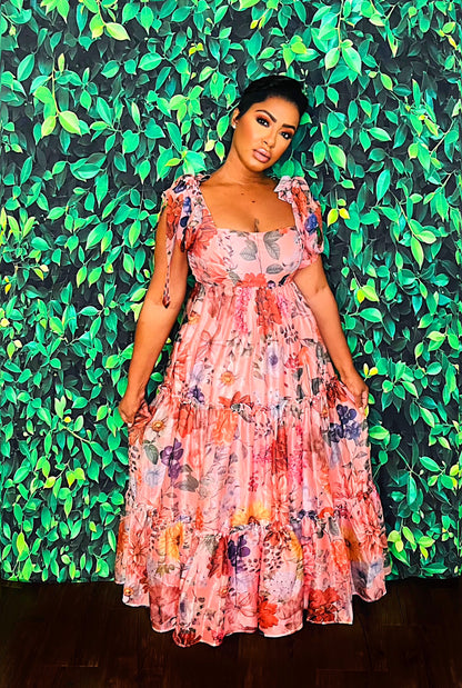 Flower Galore Midi Dress