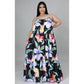 Plus Floral Maxi Dress