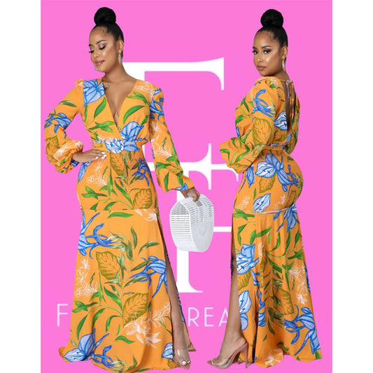 Amina Flora Maxi Dress