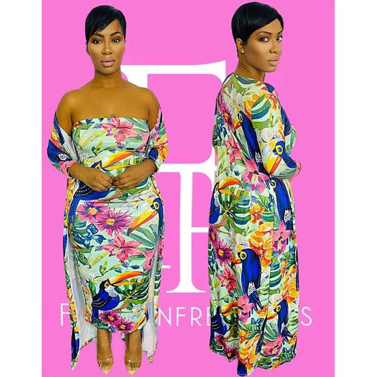 Parrot Jungle Dress Set