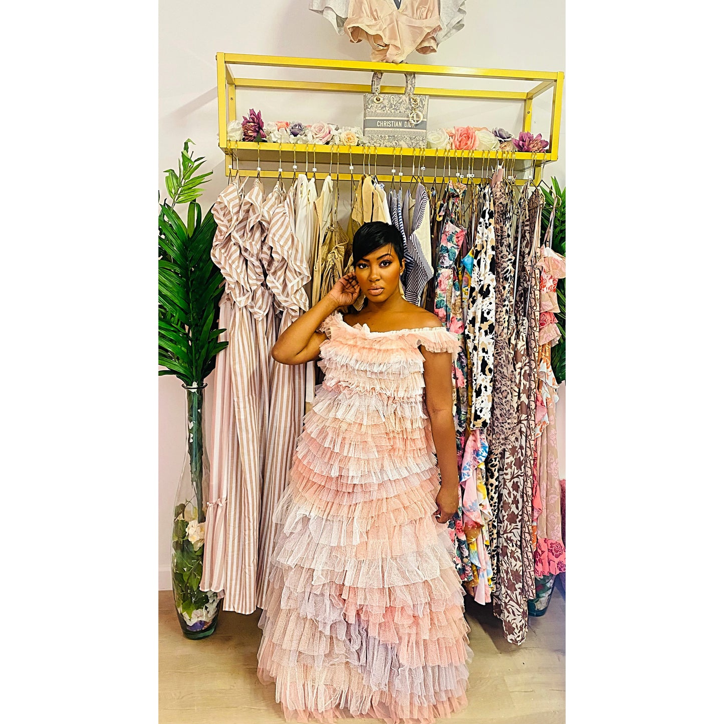 Tulle Couture Maxi Dress