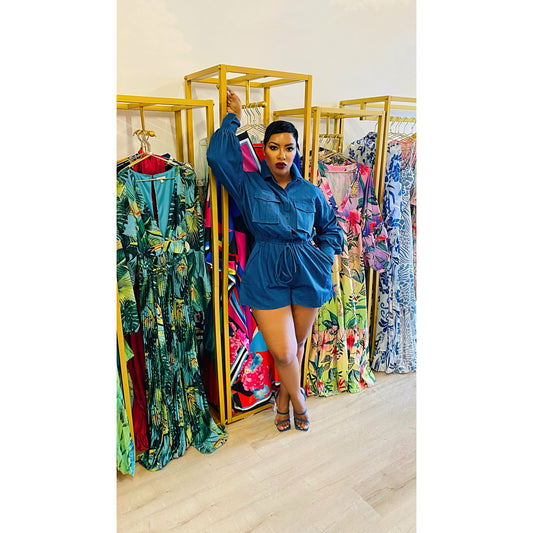 Karma Denim Romper