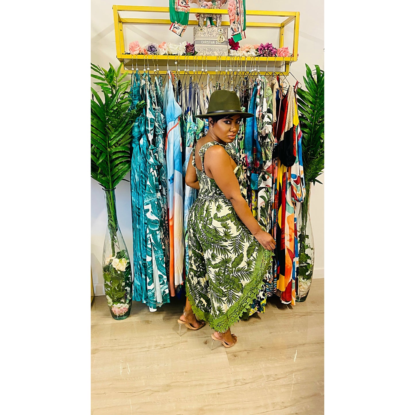 Green Paradise Pant Set