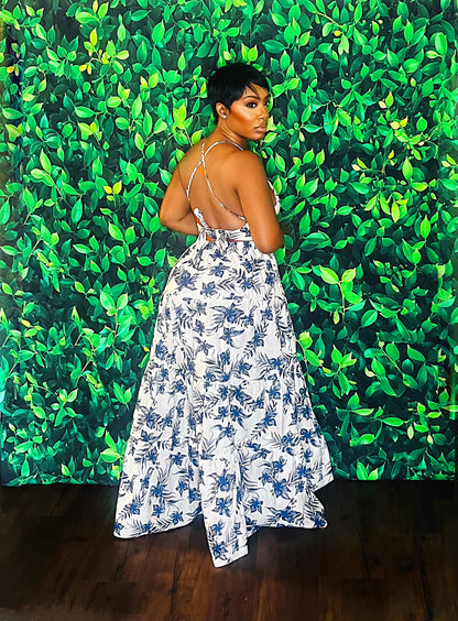 Navy Retreat Skirt Set