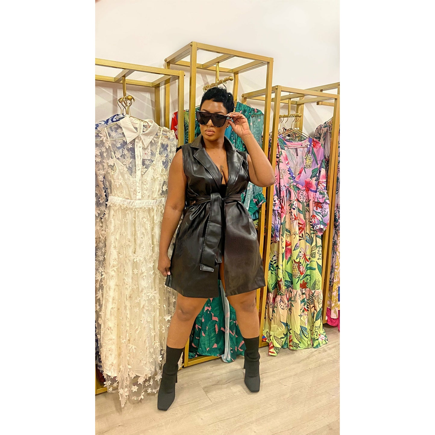 Too Risky Leather Vest