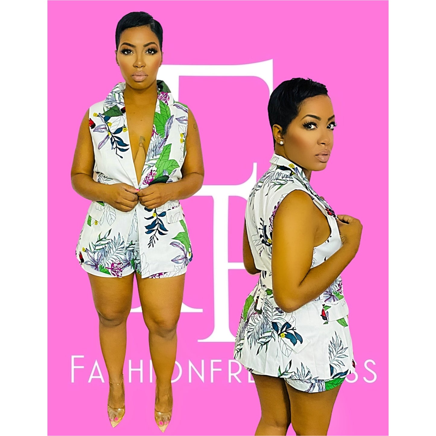 White Garden Short Set