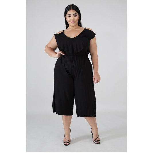 Plus Ruffle Jumpsuit