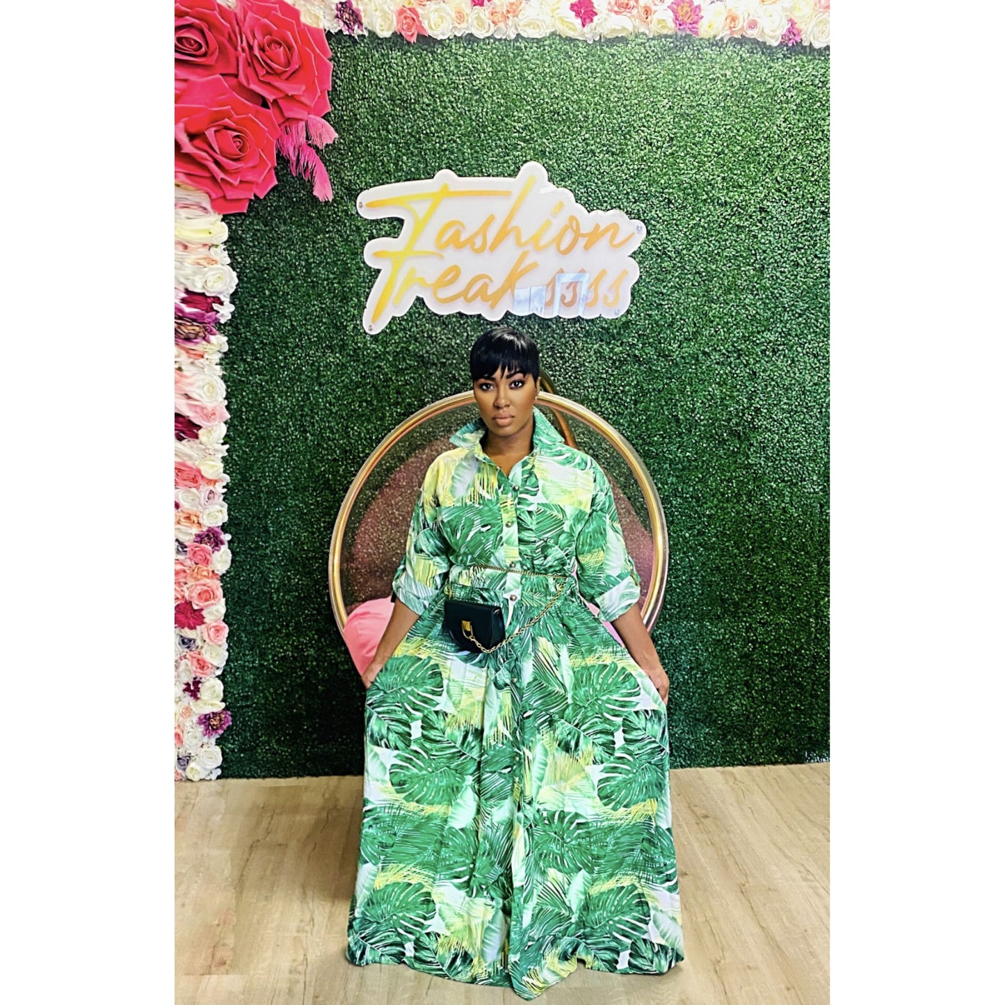 Palm Chained Maxi Dress