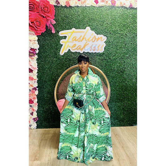 Palm Chained Maxi Dress