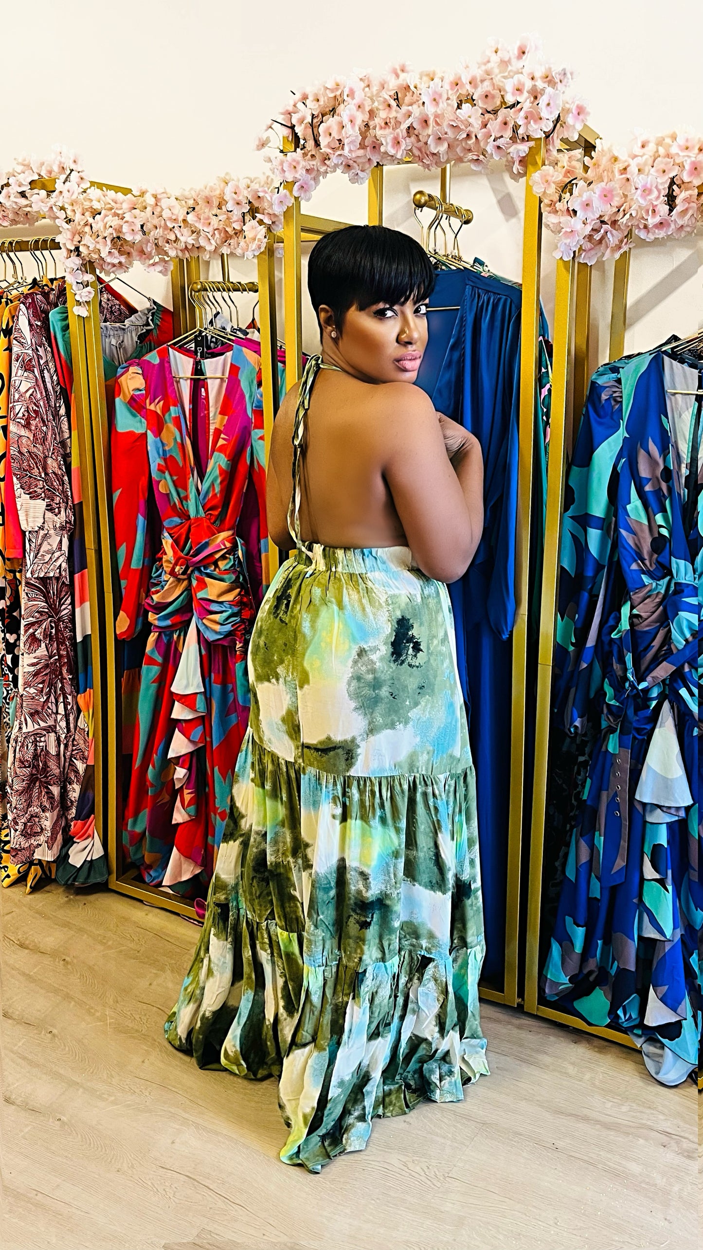 Olivia Dye Maxi Dress