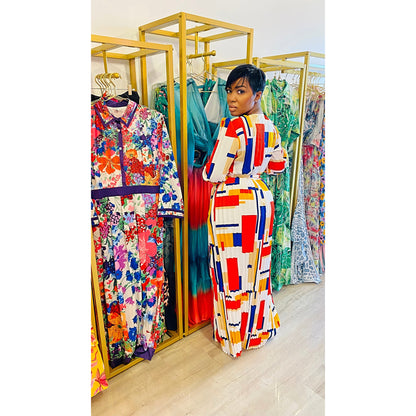 Ms Fancy Pleated Skirt Set