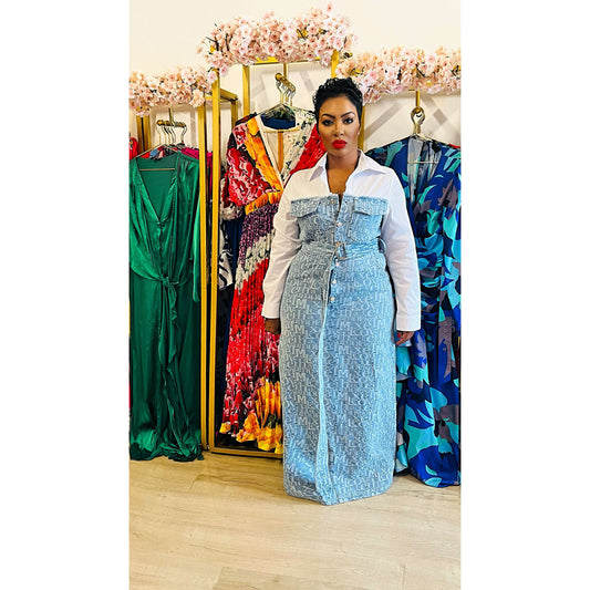 Just Say It Denim Dress