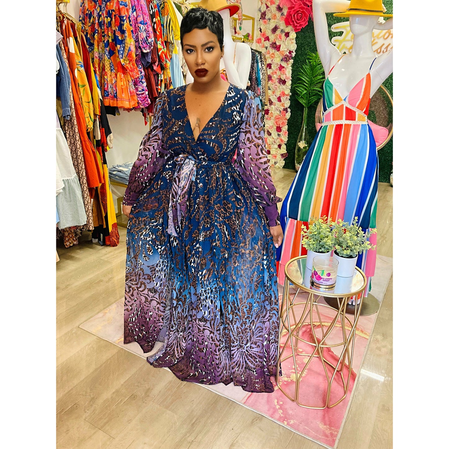 Plum Wilderness Maxi Dress