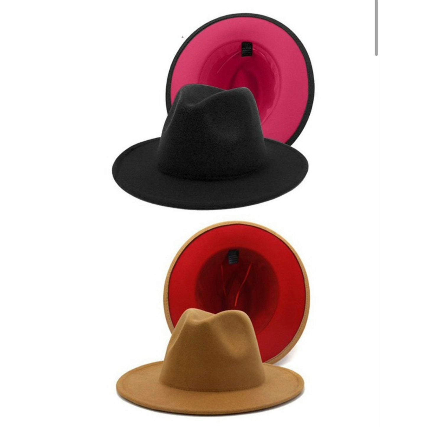 Unisex 2 Tone Fedora Hat