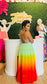 Plus Colorful Explosion Dress